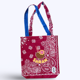 Maroon Bandana Tote Bag