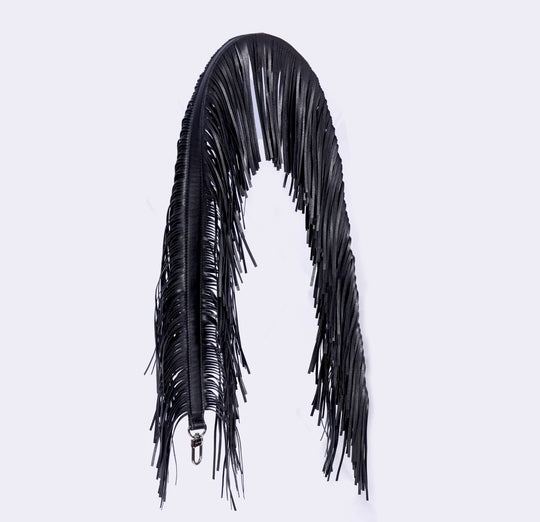 Black Fringe Strap