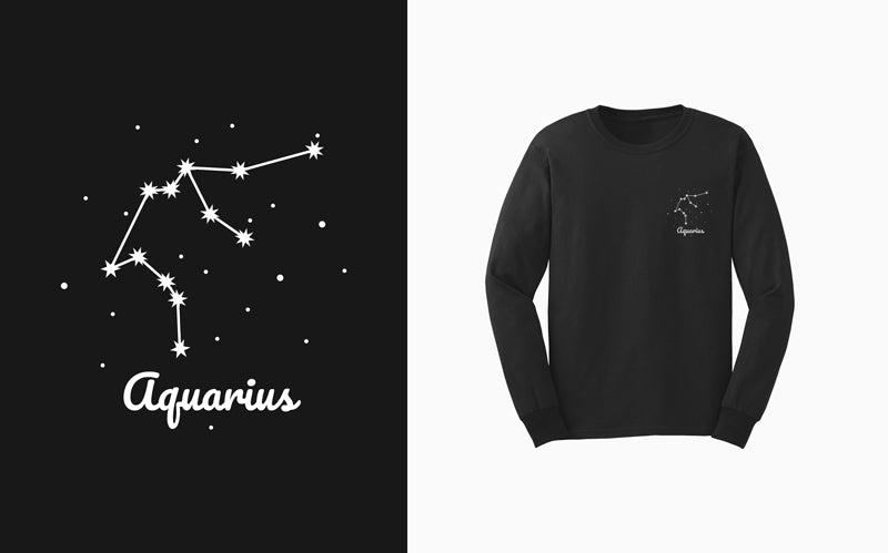 Black/White Zodiac Sweatshirt