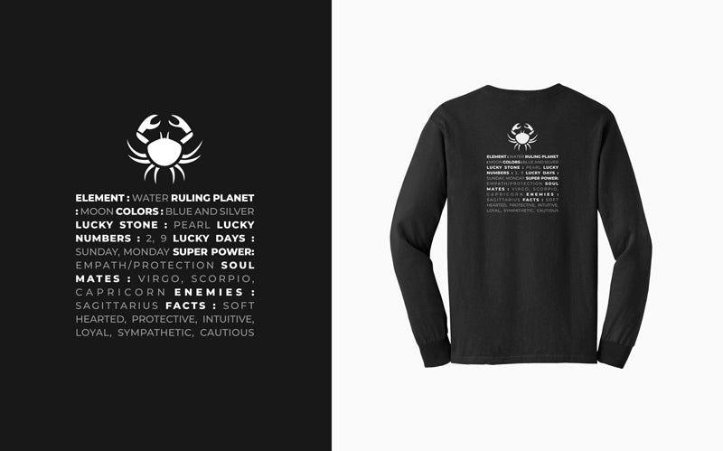 Black/White Zodiac Sweatshirt