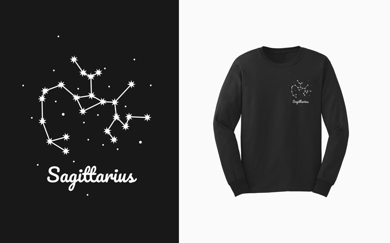 Black/White Zodiac Sweatshirt