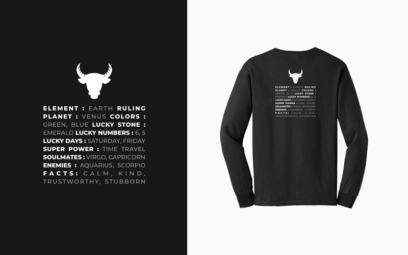 Black/White Zodiac Sweatshirt