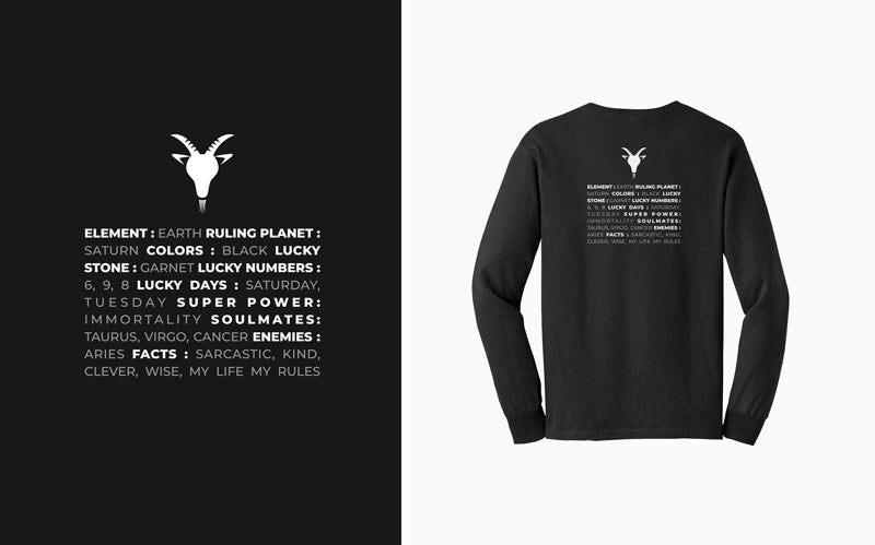 Black/White Zodiac Sweatshirt