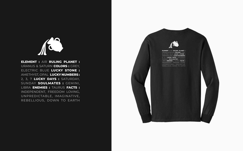 Black/White Zodiac Sweatshirt